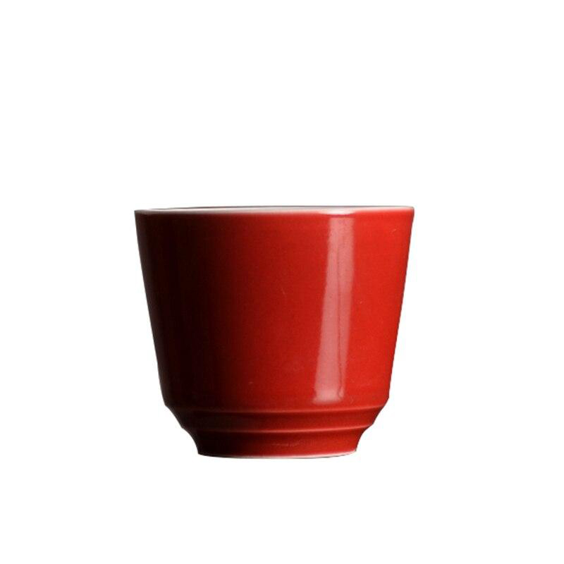 Tasse à thé TANGPIN en céramique rouge, tasse à thé en porcelaine, tasse de kung-fu chinoise 100 ml