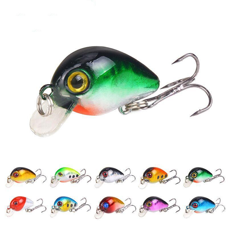 Leurre de pêche Smart Minnow Fishing Wobblers 3 cm 1,6 g, imitation crankbait réaliste, appât artificiel pour la pêche au jigging.