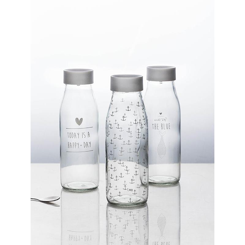 Gourde pour enfants Drink Kids en verre, infusée aux fruits, transparente, étanche et légère, 1000 ml, KK60SH