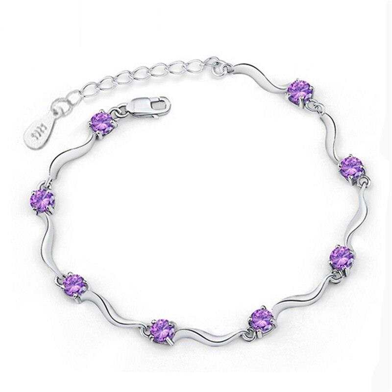 Bracelet neuf en argent 925, modèle quatre pieds huit, bracelet en cristal, bijou tendance et rétro, ultra brillant
