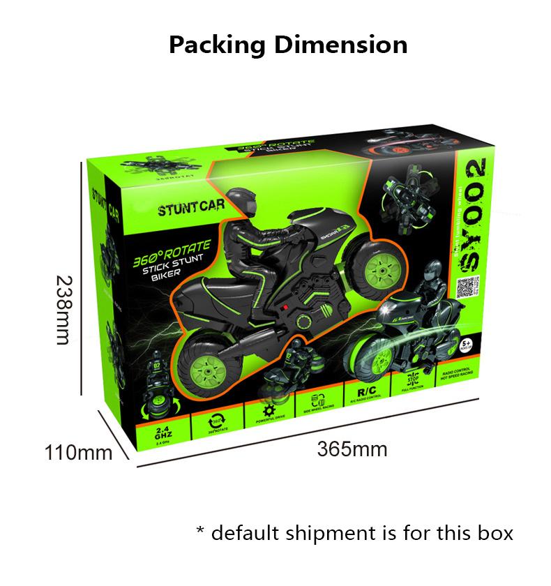 Nouvelle moto télécommandée spéciale 2,4 GHz avec fonctions de drift, rotation et conduite latérale, jouet tout-terrain pour enfants, cadeau idéal