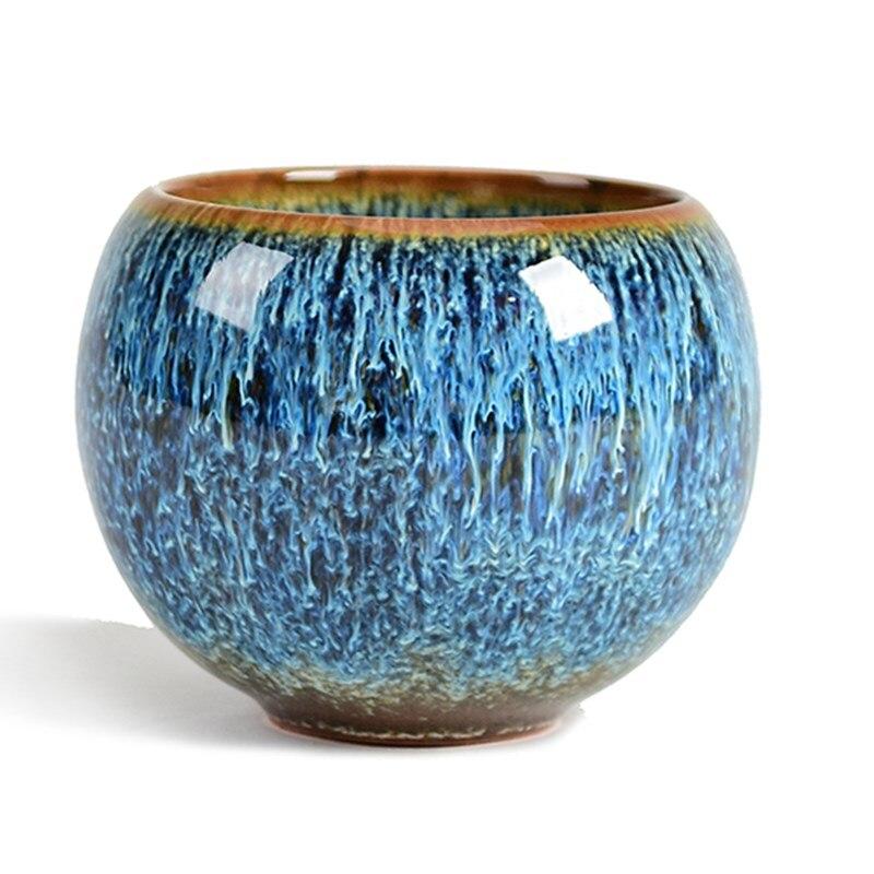 Tasse à thé ancienne en céramique, 110 ml, style chinois, idéale pour la maison ou le kung-fu. Tasse de voyage créative.