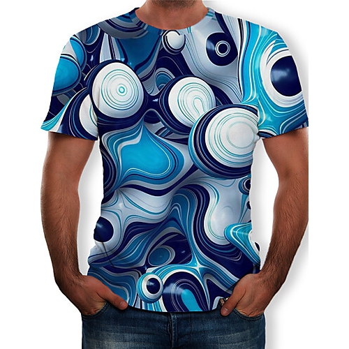 Men's shirts, 3D printed around the neck