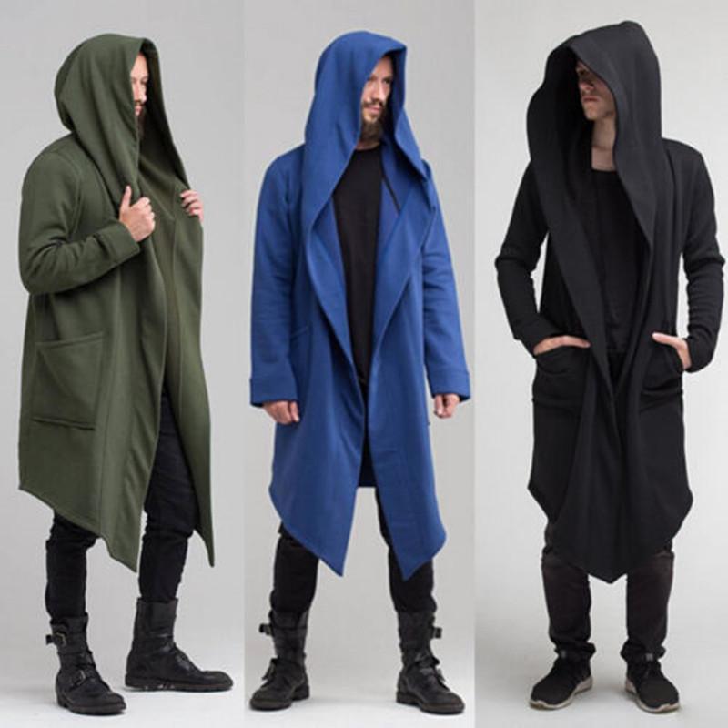 2019 Fashion Men Women Spring Cardigan Hoodie Warm Hooded Solid Coat Jacket Burning Man Costume Oversize