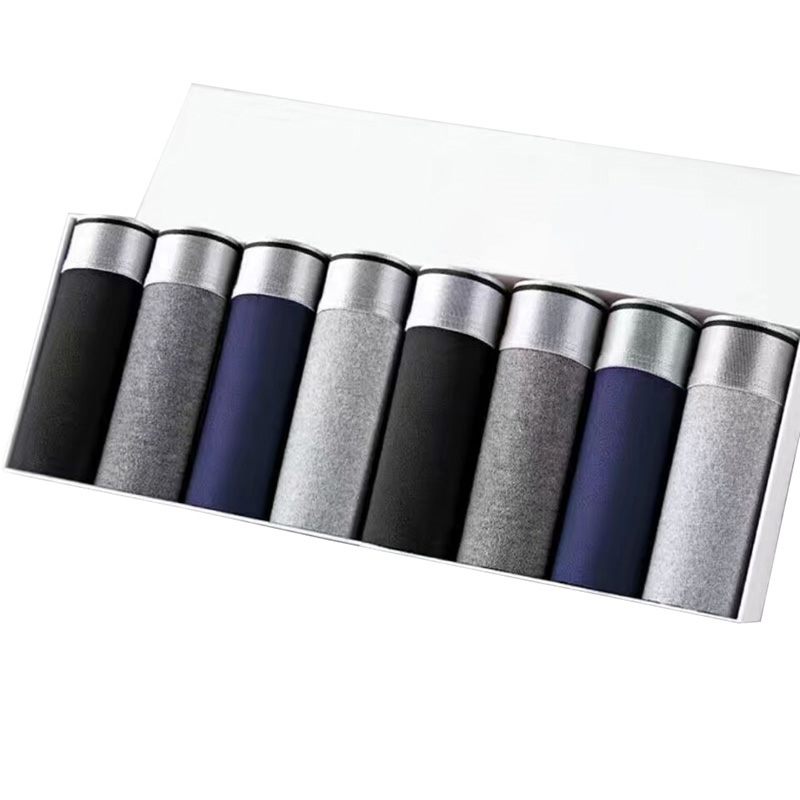 4/8PCS Men's Underwear Cotton Crotch Men Boxer Shorts Large Size Breathable Solid Men Panty Loose Mans Underpants Fashion Pants