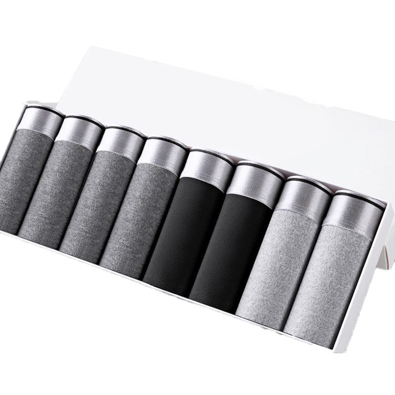 8pcs / Men Underwear Boxer Man's Underpants Plus Size Panties Men Comfortable Underpants Breathable Sexy Solid Underwear