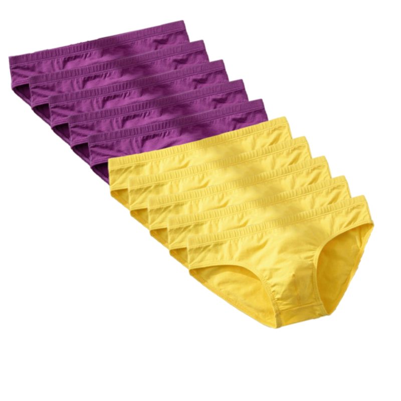 10pcs Cotton Men Underwear Boxer Shorts Sexy Men Panty Plus Size Comfotable Underpants Sexy Men Briefs Solid Men Panties Set