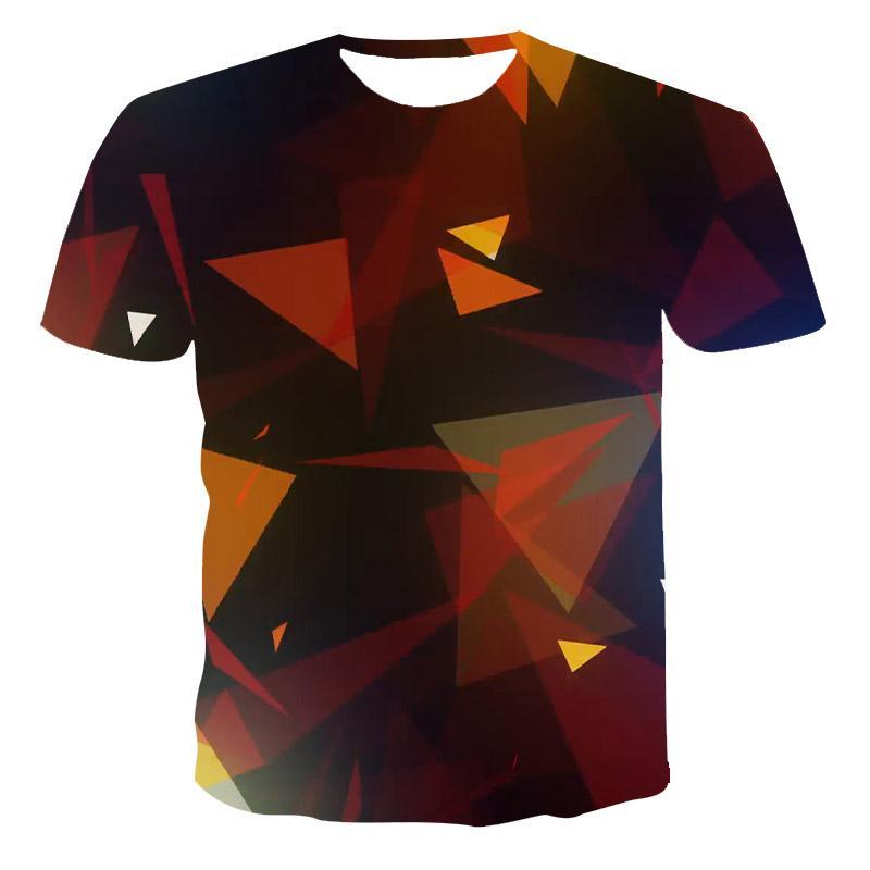 new 3D digital printing casual couple T shirt factory direct European and American fashion men creative short sleeves